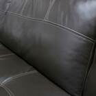 Sofá De Couro Canto Marrocos 3 Lugares Com Chaise Marrom Pigm