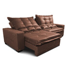 Sofá De Couro Elétrico Retrátil 2,15m Cama Inbox Gran Toro so