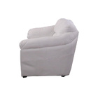 Sofá De Couro Floyde 2 Lugares Branco Pigmentado - Clube Móve