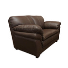 Sofá De Couro Gana 2 Lugares Marrom Pigmentado - Mempra