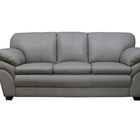 Sofá De Couro Gana 3 Lugares Grizzy - Mempra