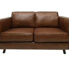 Sofá De Couro Guarujá 2 Lugares Soft Mel - Mempra