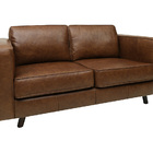 Sofá De Couro Guarujá 2 Lugares Soft Mel - Mempra