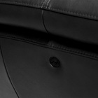 Sofá De Couro Hannover 3 Lugares Preto Pigmentado 2,78 M - Me