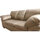 Sofá De Couro Legítimo 3 Lugares 2,10m Cama Inbox Monterrey B