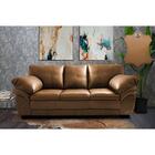 Sofá De Couro Legítimo 3 Lugares 2,10m Cama Inbox Monterrey M