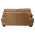 Sofá De Couro Legítimo 3 Lugares 2,26m Cama Inbox Don Arturo