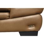 Sofá De Couro Legítimo 3 Lugares 2,26m Cama Inbox Don Arturo