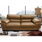 Sofá De Couro Legítimo 3 Lugares 2,26m Cama Inbox Don Arturo