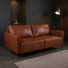 Sofá De Couro Legítimo Porto Rico 200 Cm Conhaque