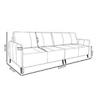 Sofá De Couro Legítimo Porto Rico 220 Cm Marrom