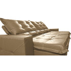 Sofá De Couro Legítimo Retrátil E Reclinável 2,35m Cama Inbox