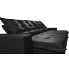 Sofá De Couro Legítimo Retrátil E Reclinável 2,35m Cama Inbox