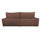 Sofá De Couro Legítimo Retrátil E Reclinável 2,55m Cama Inbox