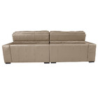 Sofá De Couro Legítimo Retrátil E Reclinável 2,95m Cama Inbox