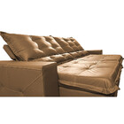 Sofá De Couro Legítimo Retrátil E Reclinável 2,95m Cama Inbox