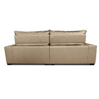 Sofá De Couro Legítimo Retrátil E Reclinável 3,15m Cama Inbox