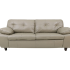 Sofá De Couro Marselha 3 Lugares Avelã - Mempra