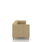 Sofá De Couro Na Caixa Prime 200cm Bege