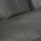 Sofá De Couro Onix Big Chaise 4,20 M Soft Charcoal - Mempra