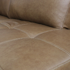 Sofá De Couro Rubi 2 Lugares Com Chaise Direita Soft Mel - Me