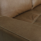 Sofá De Couro Rubi 2 Lugares Com Chaise Direita Soft Mel - Me