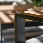 Sofá de Jardim 3 Lugares em Alumínio142x80x68,4cm Preto|Cinza Persea Naterial