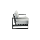 Sofá de Jardim Athena Alumínio Cinza 91x170x89cm Naterial