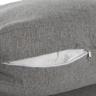 Sofá de Jardim Lita Corda e Teca Cinza 56x87,5x188cm Naterial