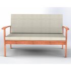 Sofá De Madeira 2 Lugares Com 2 Poltronas Isis Yescasa Stain