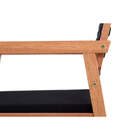 Sofá De Madeira 2 Lugares Trança - Castanheira E Corda Preta