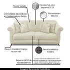 Sofá Decorativo 160cm 2 Lugares Com 4 Almofadas Armstrong Vel