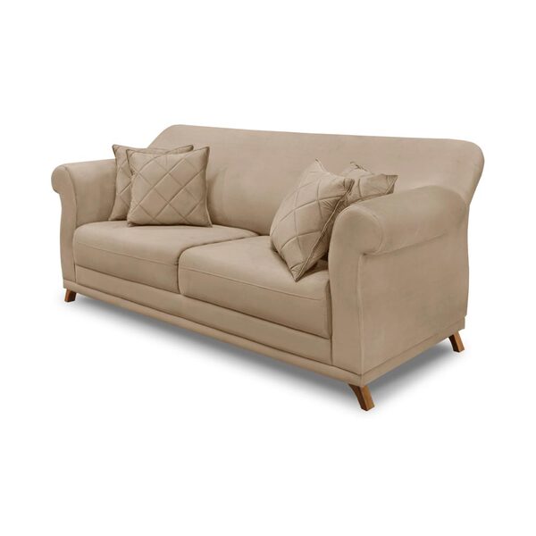 Sofá Decorativo 180cm 2 Lugares Com 4 Almofadas Armstrong Sue
