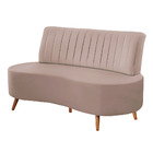 Sofá Decorativo 1 35m 2 Lugares Katara Veludo Rosê G33 - Gran