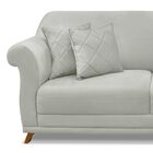 Sofá Decorativo 200cm 3 Lugares Com 4 Almofadas Armstrong Vel