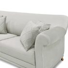 Sofá Decorativo 200cm 3 Lugares Com 4 Almofadas Armstrong Vel