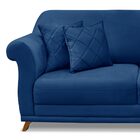 Sofá Decorativo 220cm 3 Lugares Com 4 Almofadas Armstrong Sue