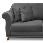 Sofá Decorativo 220cm 3 Lugares Com 4 Almofadas Armstrong Sue