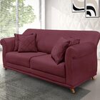 Sofá Decorativo 220cm 3 Lugares Com 4 Almofadas Armstrong Vel