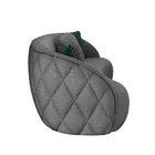 Sofá Decorativo 240cm Com Almofadas Redondas Clarke Linho Chu