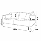 Sofá Decorativo 2 Lugares 160cm Pés Em Aço Stagno Linho Off W