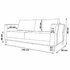 Sofá Decorativo 2 Lugares 170cm Pés Em Madeira Tarantino Linh