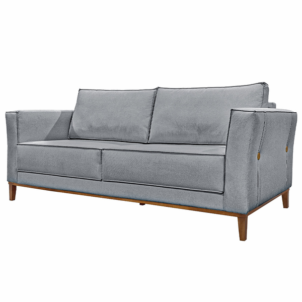 Sofá Decorativo 2 Lugares 170cm Pés Em Madeira Tarantino Linh