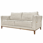 Sofá Decorativo 2 Lugares 190cm Pés Em Madeira Tarantino Linh