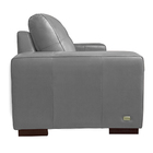 Sofá Decorativo 2 Lugares Turim 150cm Couro Cinza G58 - Gran