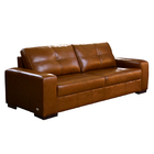 Sofá Decorativo 2 Lugares Turim 150cm Couro Conhaque G58 - Gr