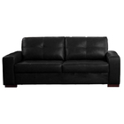 Sofá Decorativo 2 Lugares Turim 150cm Couro Preto G58 - Gran