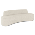 Sofá Decorativo 3 Lugares 180cm Bélgica Curvo Linho Bege G15