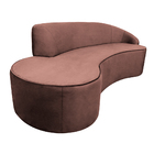 Sofá Decorativo 3 Lugares 210cm Abby Encosto Direito Curvo Ve