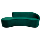 Sofá Decorativo 3 Lugares 210cm Abby Encosto Direito Curvo Ve